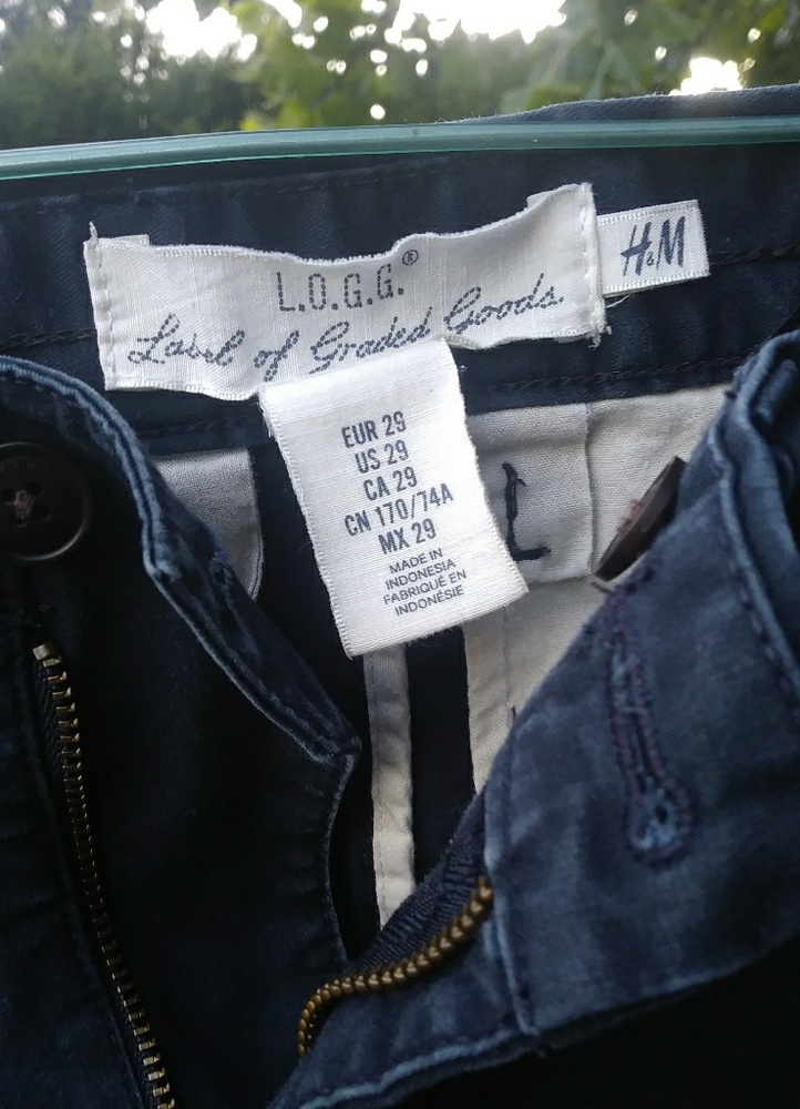 H&M navy skinny pant